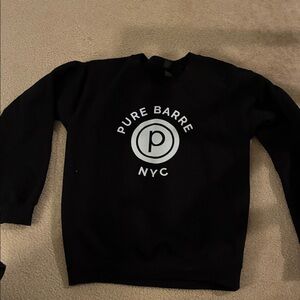 Pure Barre Black Crewneck Sweater